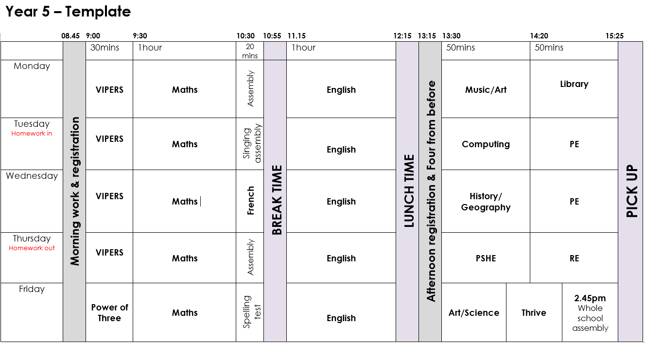 Website Timetable PNG