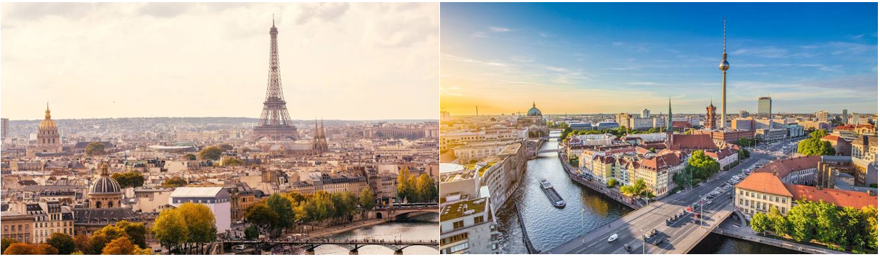 Paris and berlin